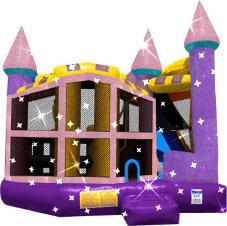 Bounce House rentals Aurora Illinois, Dazzling-Castle-A-Frame-5in1 bounce house rental